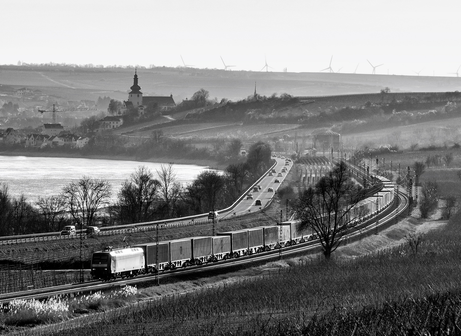 Container im Streiflicht