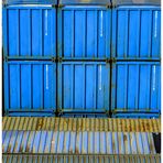 Container in blau