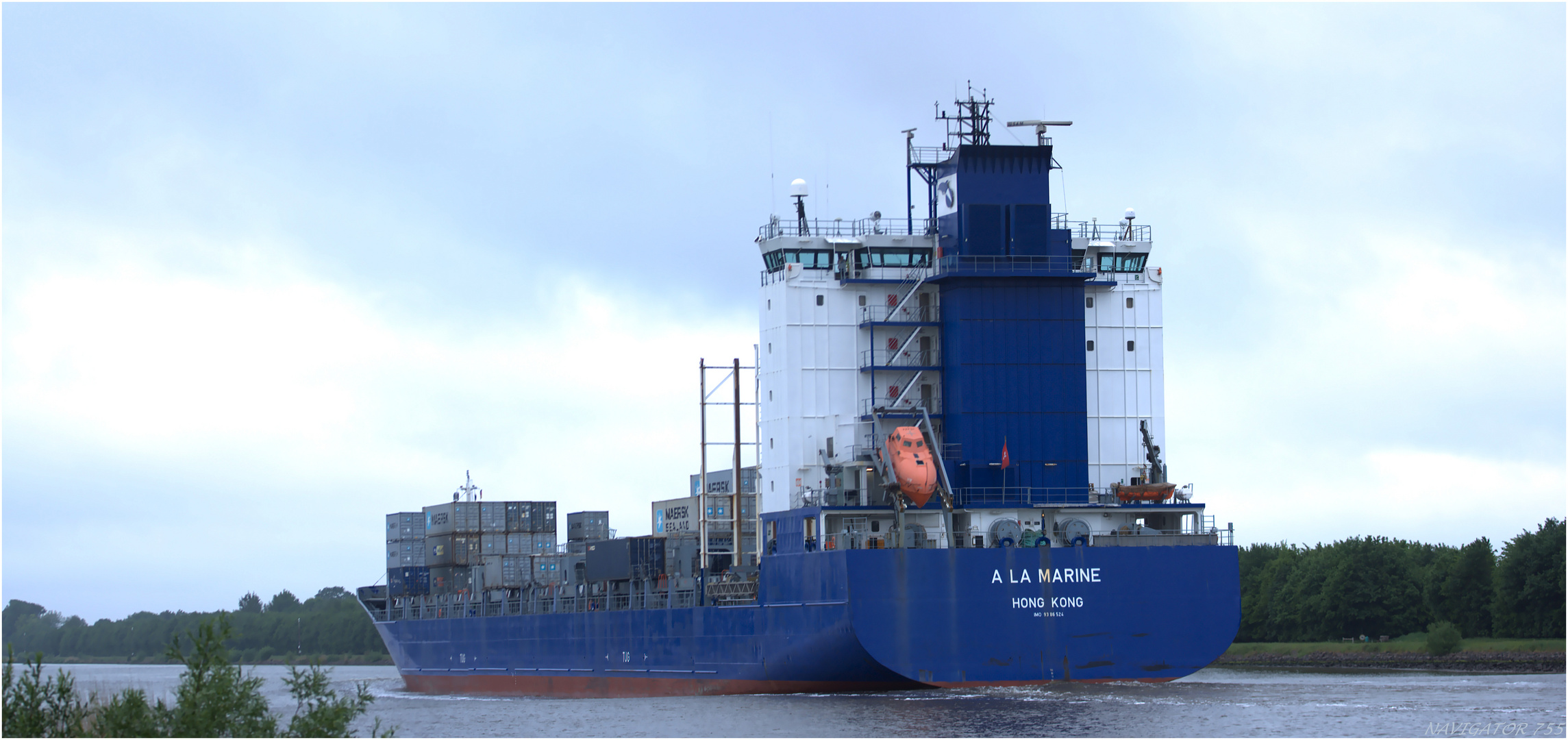 Container Ship A LA MARINE, NOK; Germany.