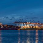 Container Terminal Altenwerder-Blaue Stunde