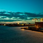 Container Terminal Dortmund bei Nacht