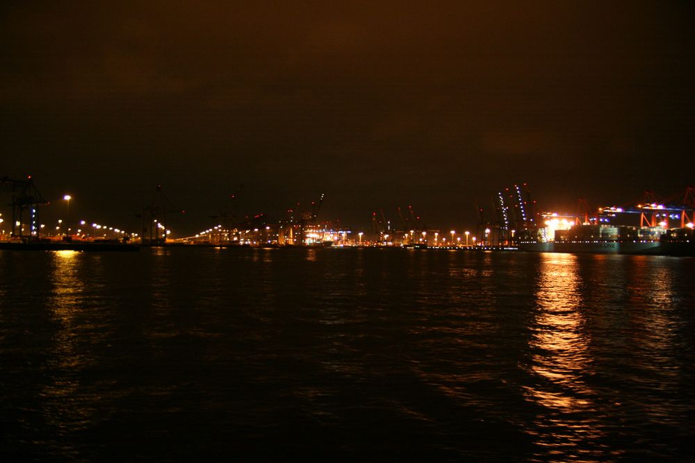 Container- terminals by Night