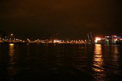 Container- terminals by Night
