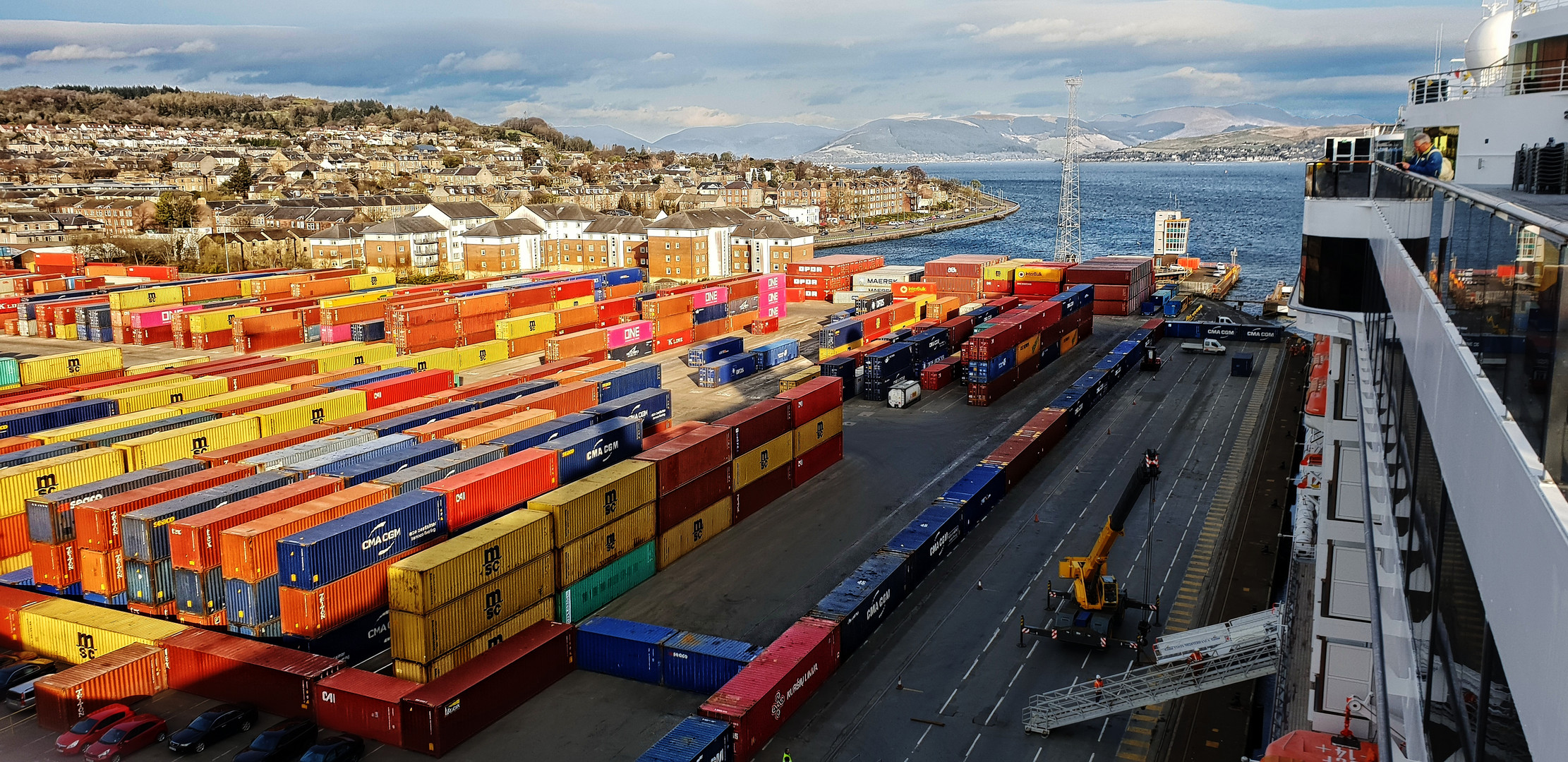 Container vor der Haustür