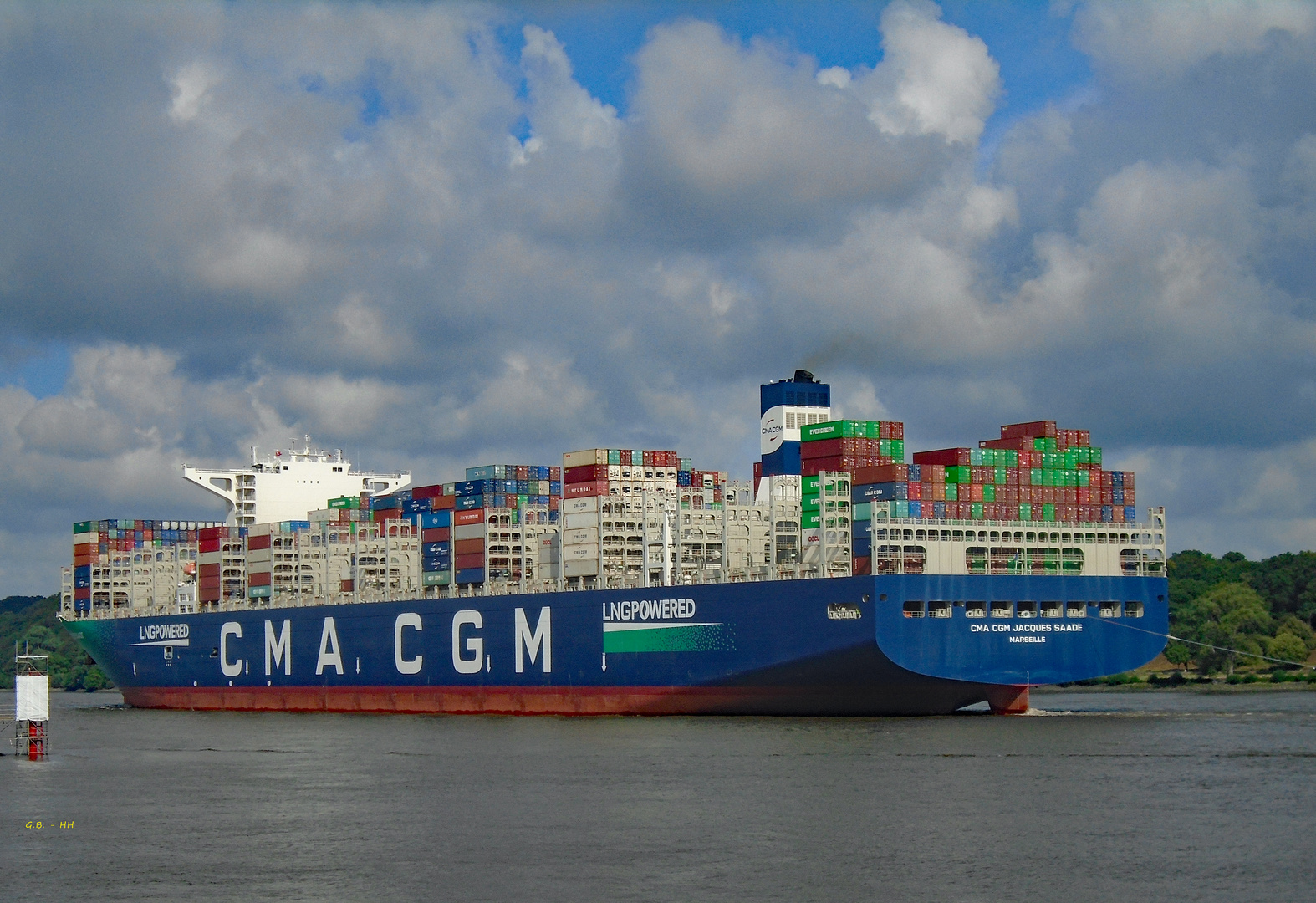 Containerfrachter "CMA CGM JACQUES SAADE" 