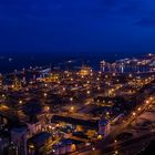 Containerhafen von Barcelona bei Nacht