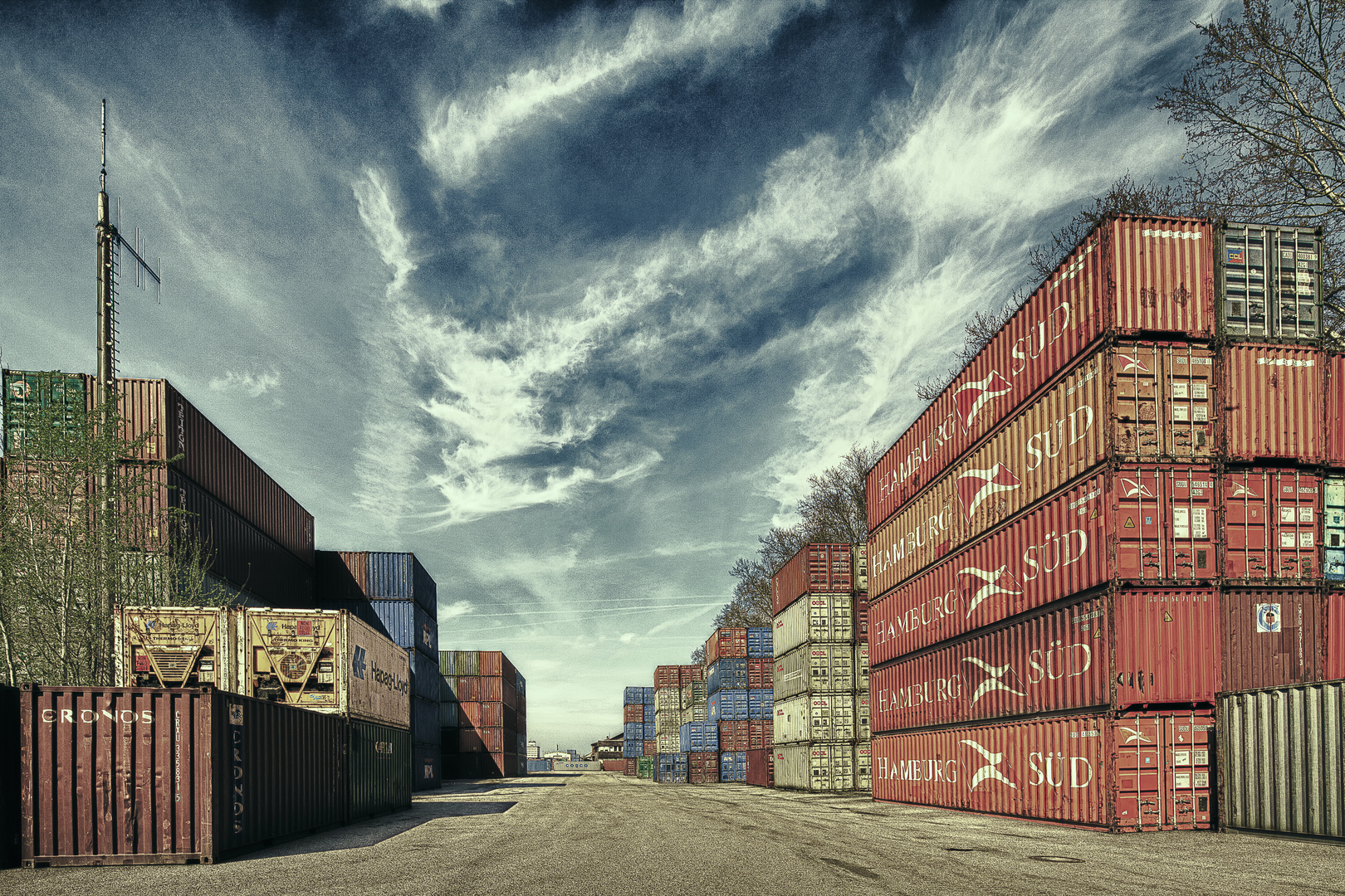 Containerhof im Mannheimer Handelshafen II