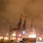 Containerladekräne im Hamburger Freihafen