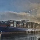 Containerschiff  Abstrakt