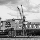 Containerschiff Atlantic Sea in Reparatur