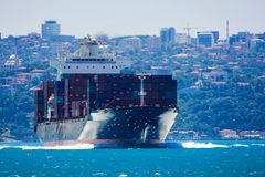 Containerschiff auf dem Bosporus I