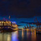 Containerschiff im Hamburger Hafen