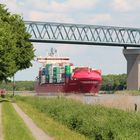 Containerschiff im Nord Ostsee Kanal