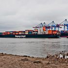 Containerschiff Kobe Express wird gedreht #1