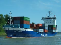 Containerschiff Lappland auf dem Nord-Ostsee-Kanal