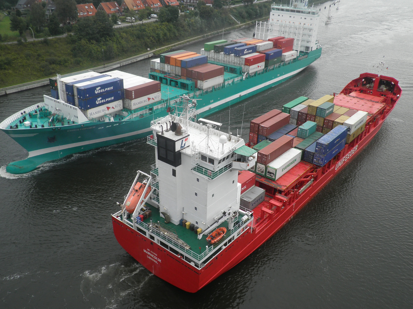 Containerschiff-Treffen