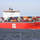 Containerschiff vor Cuxhaven