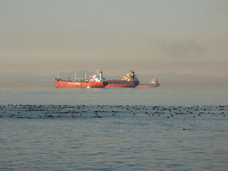 Containerschiffe vor Vancouver