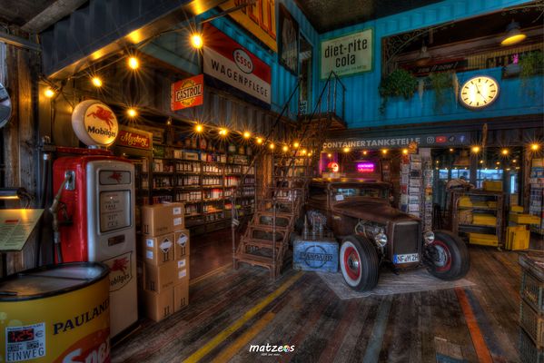 Containertankstelle mit Hotrod