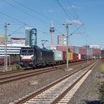 Containerzug in Düsseldorf-Hamm