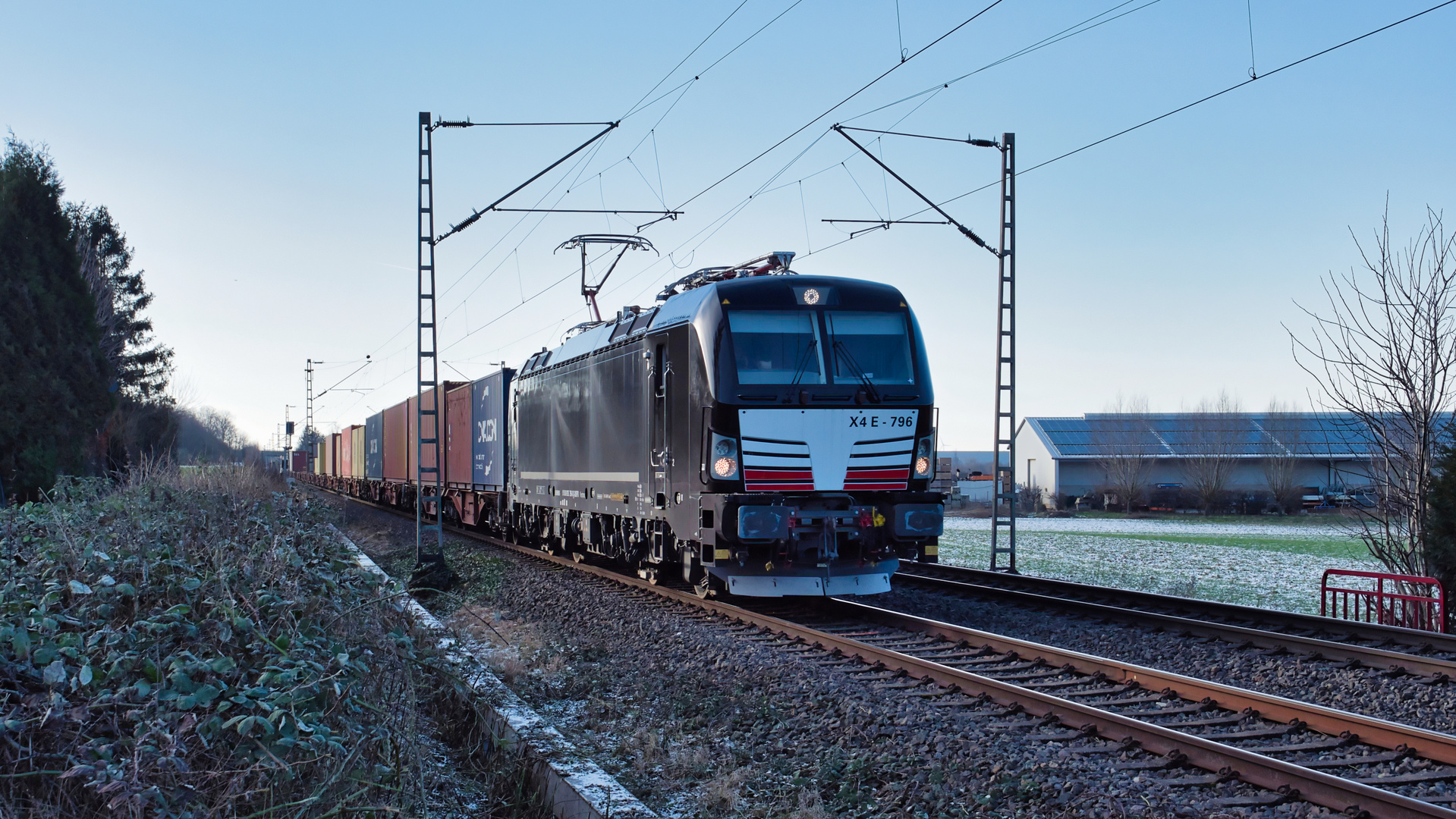 Containerzug in Gubberath