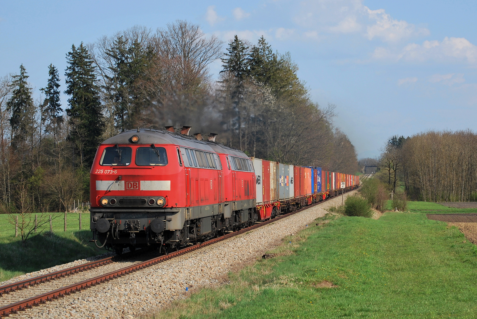 Containerzug über Mühldorf