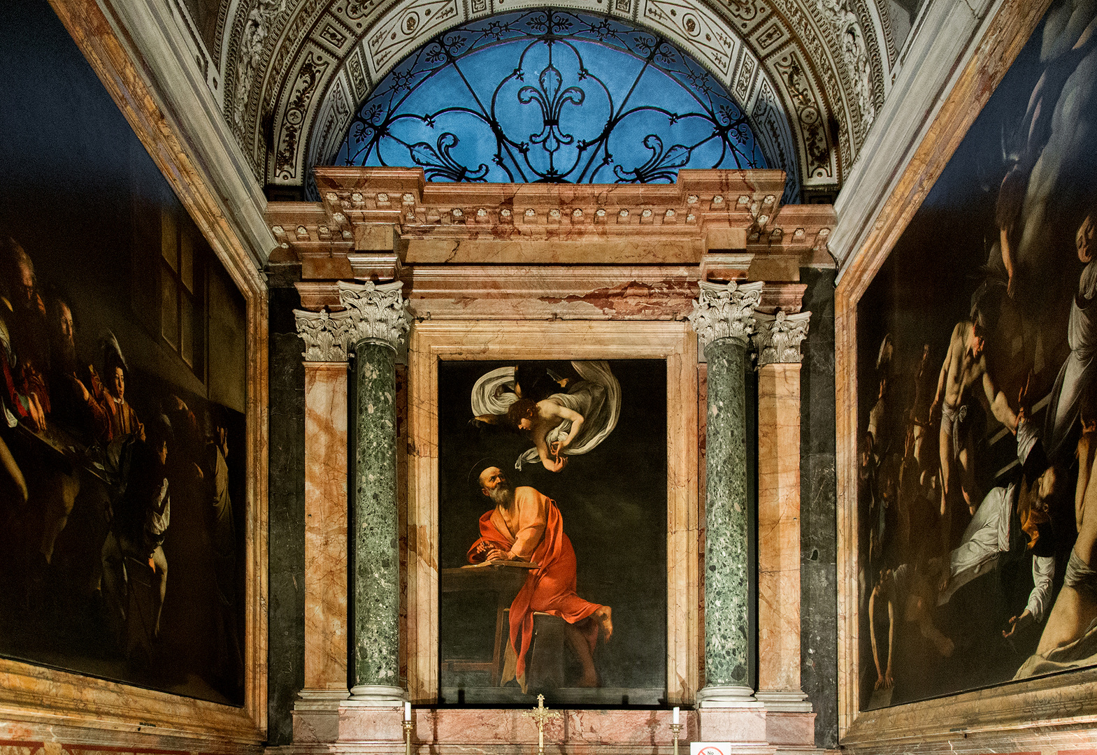 Contarelli-Kappele in San Luigi dei Francesi, Rom, mit der Berufung des Hl. Matthäus von Caravaggio 