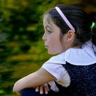 Contemplando   el   agua   en el  parquecito 