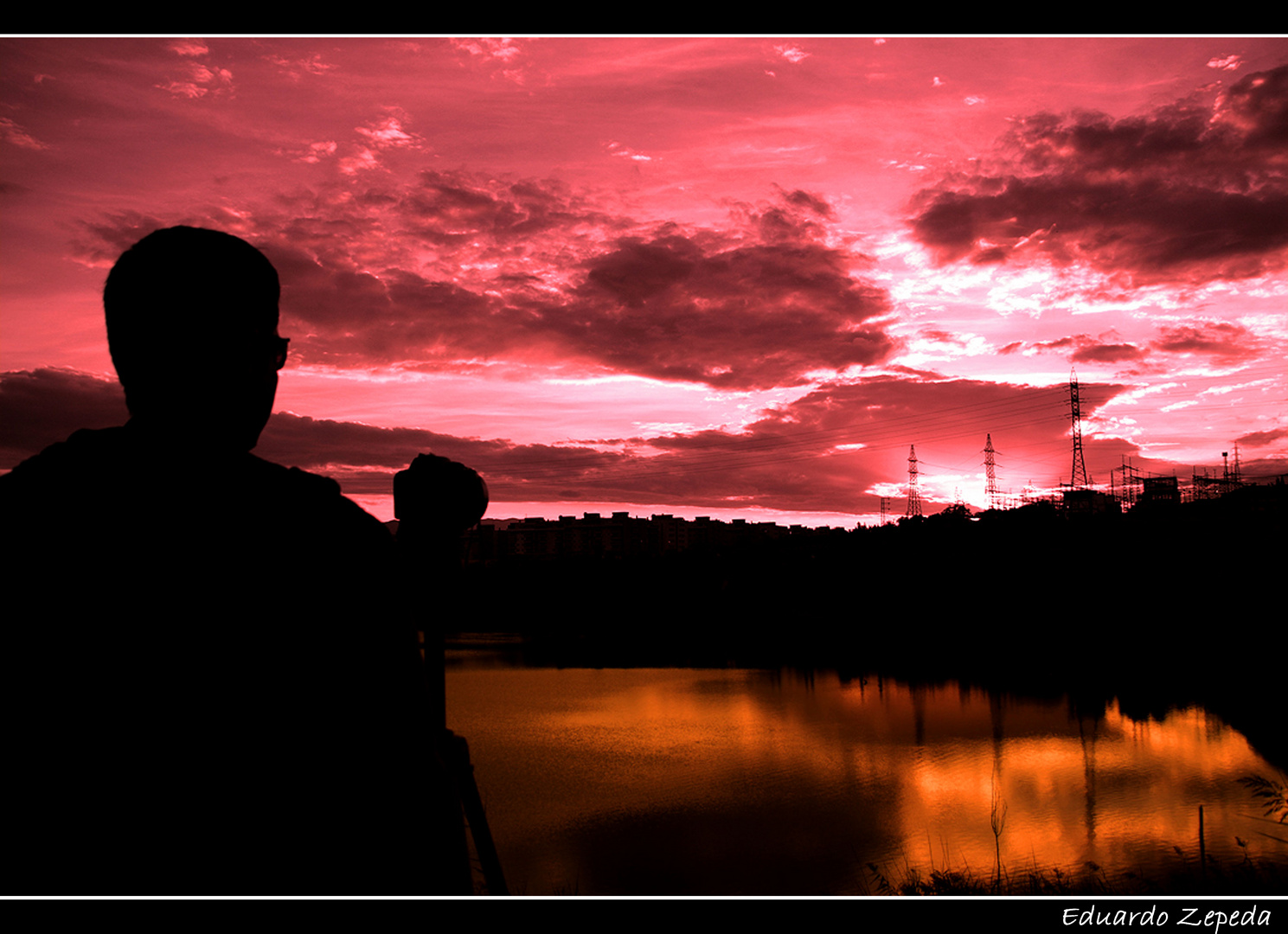 Contemplando el atardecer