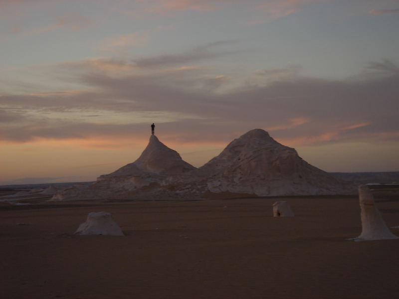 contemplation in the white desert