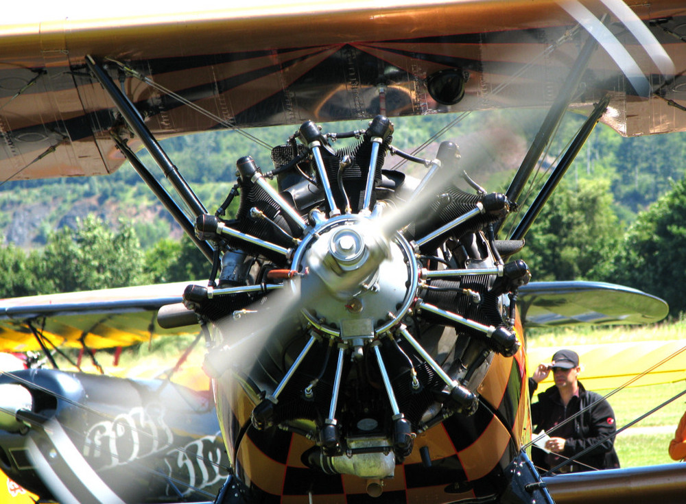 Continental R-670 Motor der Boeing Stearman