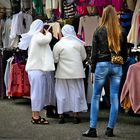 Contrasts at the Street Market