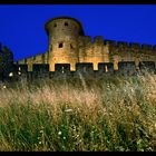 Contre-forts éclairés de la cité de Carcassonne