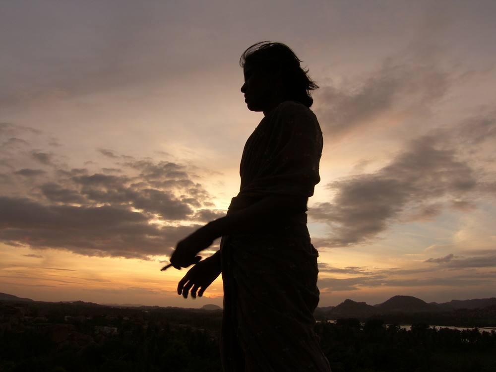 Contre-jour à Hampi