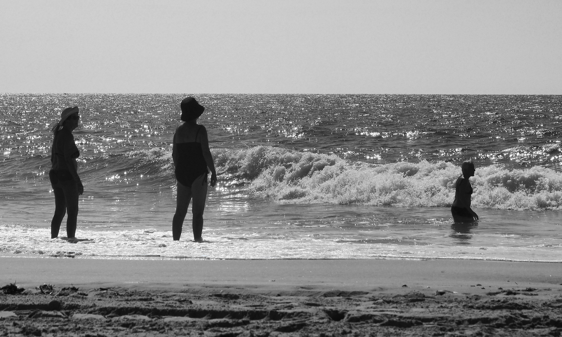 Contre-jour à la mer