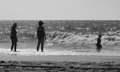 Contre-jour à la mer