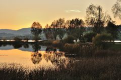 Contre-jour au lac de Remoray - Doubs