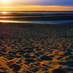 Contre-jour avant le coucher du soleil – Plage de Ronce-les-Bains