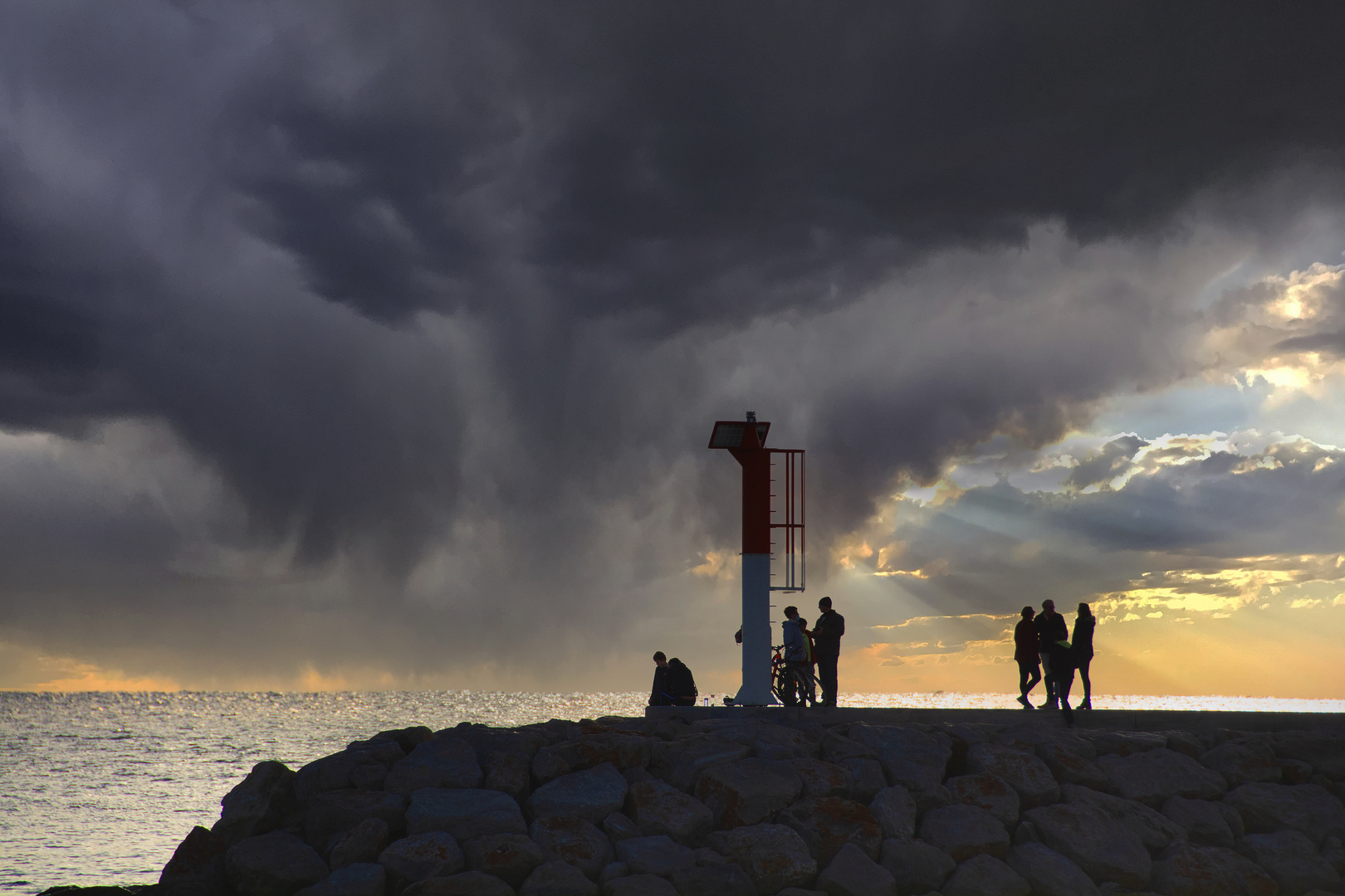 Contre jour en baie de LA CIOTAT