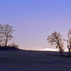 Contre-jour en début d'heure bleue