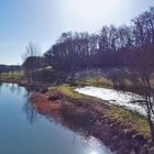 Contre-jour et selfie de loin au Lac du Bousquetarra