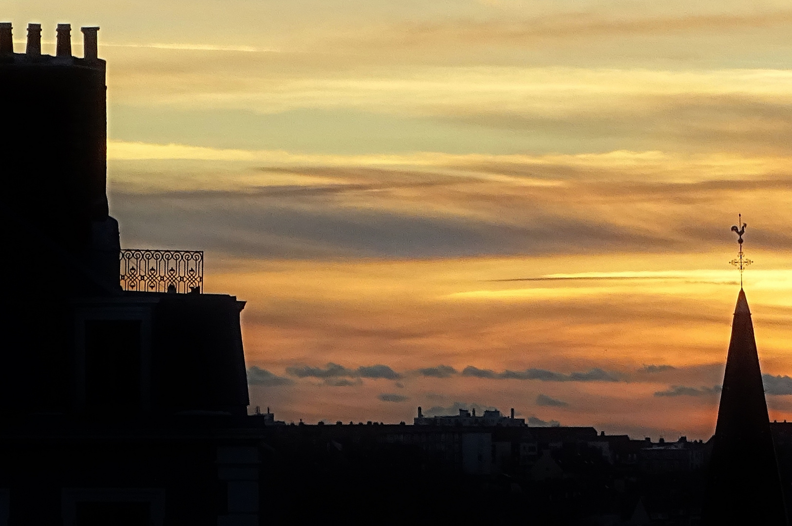 Contre-jour géométrique du soir