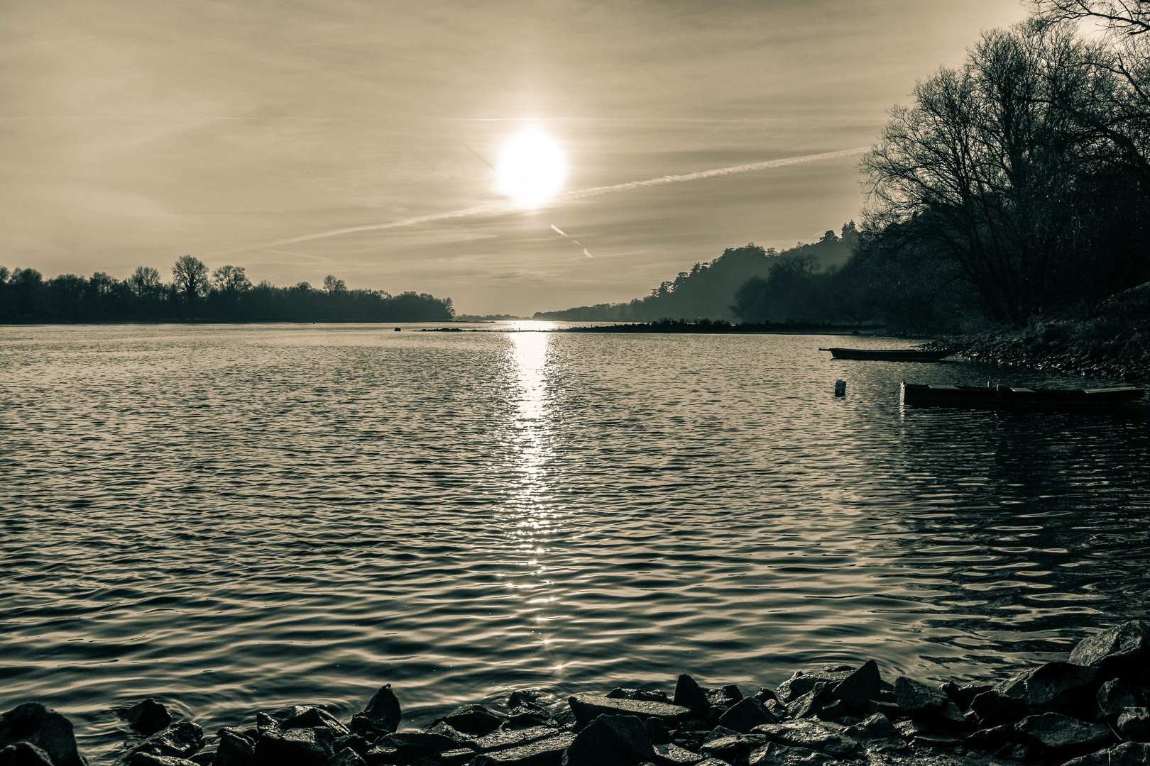 Contre jour sur la Loire