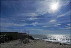 Contre-jour sur la plage de l‘Embellie