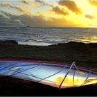 contre jour sur la voile