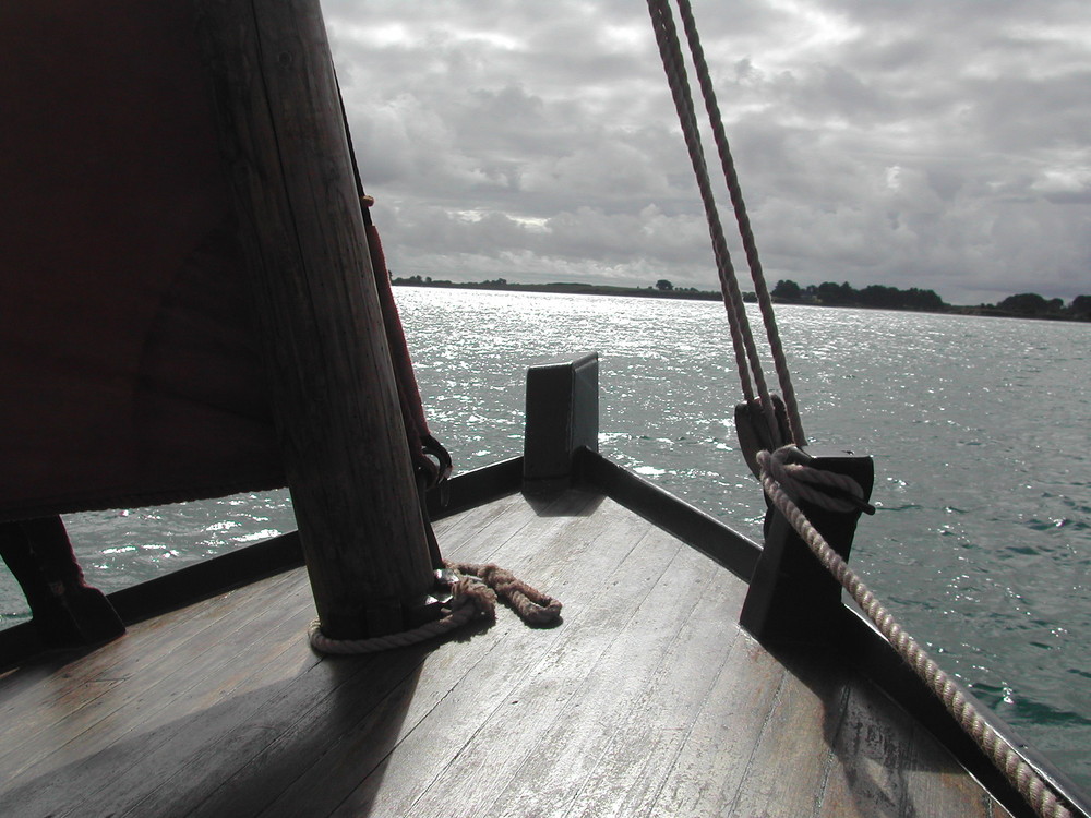 contre-jour sur le Golfe du Morbihan