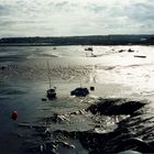 contre-jour sur le port de Cardiff