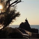 Contre-jour sur le Rocher de la Vierge  --  Biarritz