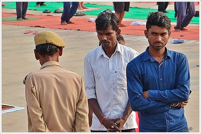 Control policial.Varanasi_India