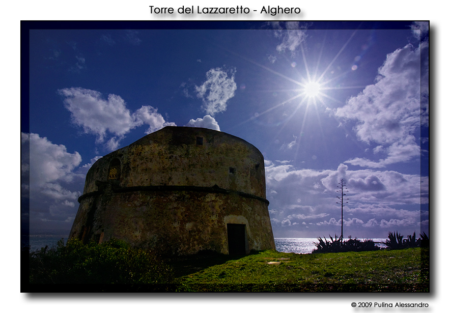 Controluce sulla Torre del Lazzaretto